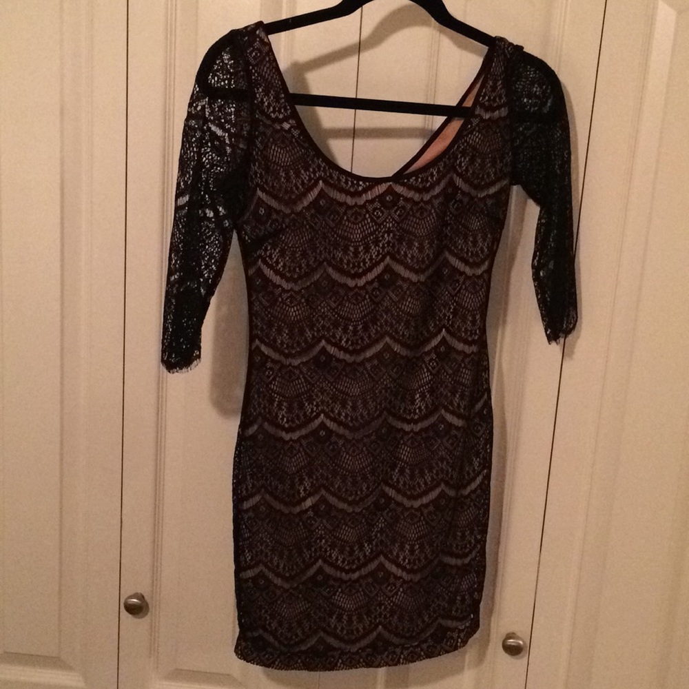 Guess Black and Nude Dress